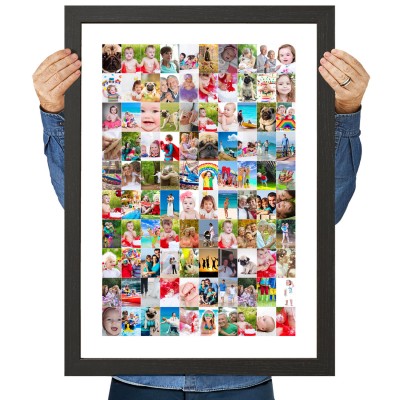 large 100 photo collage